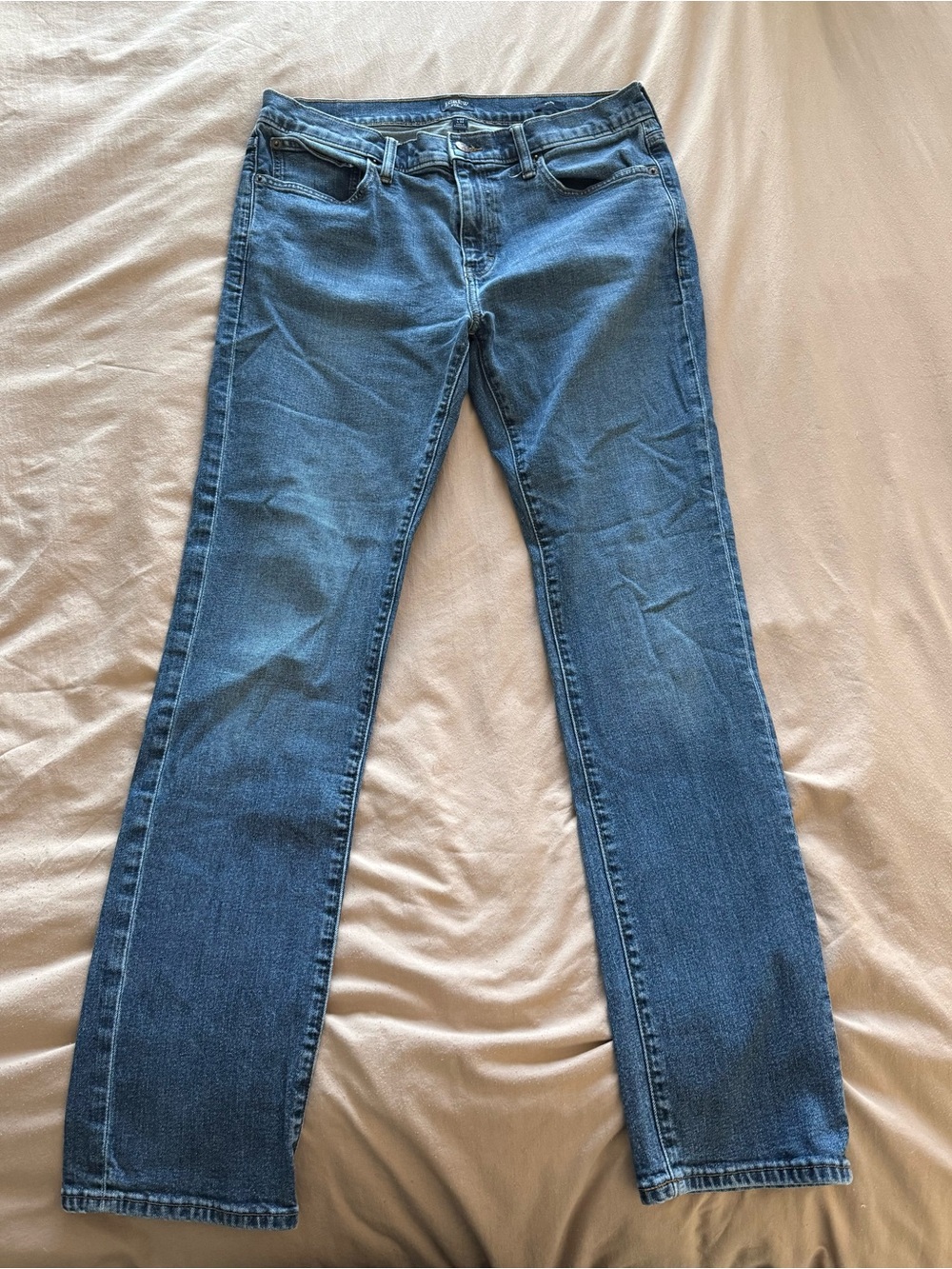 J Crew men’s Blue Straight-Leg Jeans